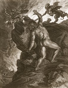 Sísifo Empujando su Piedra por una Montaña, 1731