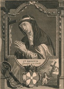 Santa Brígida, 1713 de Bernard Picart
