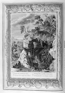 La ninfa Eco convertida en sonido, 1733 de Bernard Picart