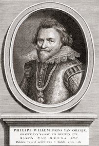 Retrato de Felipe Guillermo, Príncipe de Orange (1554-1618) de Bernard Picart