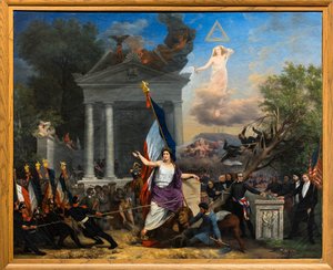 El árbol de la libertad, antes de 1832 (Óleo sobre lienzo) de Bernard Prosper Debia