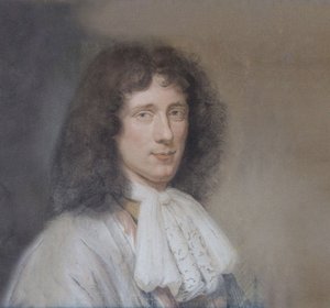 Retrato de Christiaan Huygens 1629-1695, 1686 de Bernard Vaillant