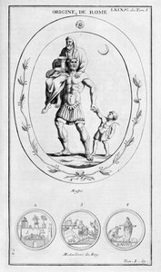 El origen de Roma, 1757 de Bernard de Montfaucon