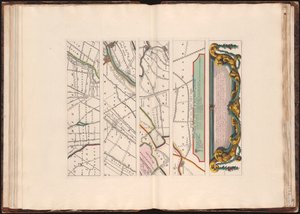Nieuwe kaart van den Lande van Utrecht volgens ordre van d’Ed. Mog. Heeren Staten ... doen meten en in kaart brengen, door Bernard du Roy, ingenieur ; G. Hoet del. ornam. ; T. Doesburgh sculps de Bernard de Roĳ