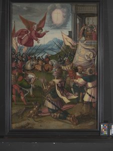 La conversión de Constantino (óleo sobre madera) de Bernard van Orley