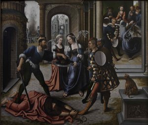 El martirio de San Juan Bautista, ca. 1514 de Bernard van Orley