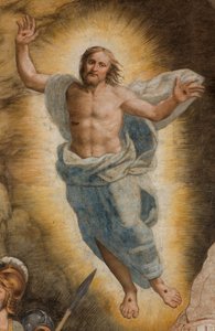 Contrafachada, Bernardino Gatti, Resurrección 1529, (detalle) de Bernardino Gatti