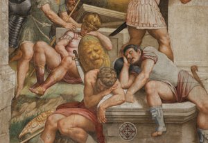 Counterfaccata, Bernardino Gatti, Resurrección 1529 (detalle)