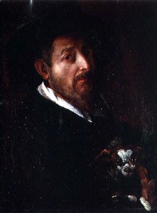 Autorretrato con un perro