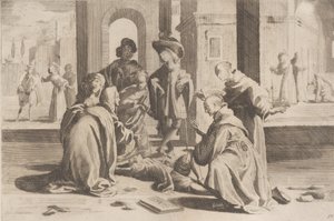 Episodio 25: En Roma San Bernardino cura a un joven enfermo, Episodio 26: San Bernardino, 1610-1639 de Bernardino Capitelli