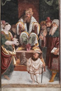 Detalle del Martirio de Santa Catalina (fresco)