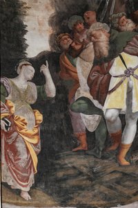 Detalle del Martirio de Santa Catalina (fresco)