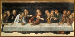 Italia, Vercelli, pintura de La Última Cena