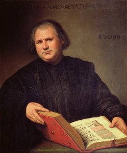 Retrato de un hombre con un misal
