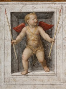 Detalle de un ángel con velas (fresco) de Bernardino Luini
