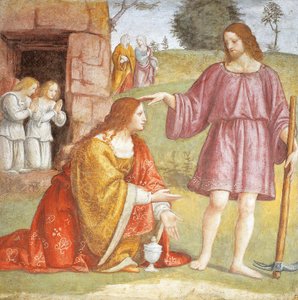 Cristo resucitado apareciendo a María Magdalena de Bernardino Luini