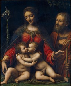 La Sagrada Familia con San Juan Bautista de Bernardino Luini