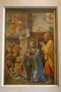 Natividad y adoración de los pastores, c. 1520-1525 de Bernardino Luini