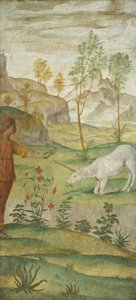 Procris y el Unicornio, c. 1520-1522 de Bernardino Luini