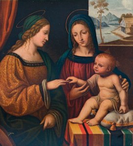 El matrimonio místico de Santa Catalina de Bernardino Luini