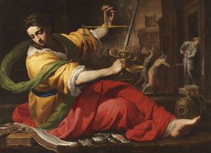 Alegoría de la Justicia de Bernardino Mei