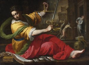Alegoría de la justicia de Bernardino Mei