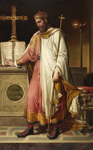 Retrato del rey visigodo Chintila de Bernardino Montañés Pérez