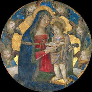 Madonna y niño con querubines, 1492-1495 de Bernardino Pinturicchio