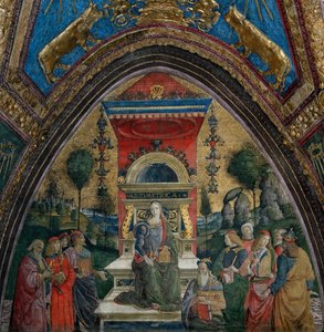 La aritmética, 1492-1494 de Bernardino Pinturicchio