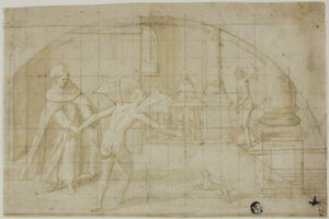 Diseño para una Luneta: Demonios y Santo en un Monasterio de Bernardino Poccetti