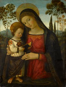 Madonna y el Niño, circa 1490-1495 de Bernardino di Betto Pinturicchio