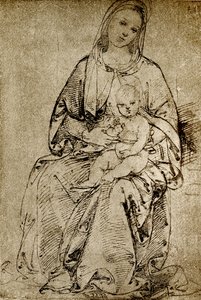 Madonna con el Niño de Bernardino di Betto Pinturicchio