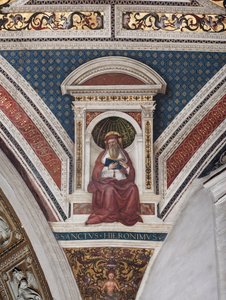 San Jerónimo (detalle) de Bernardino di Betto Pinturicchio