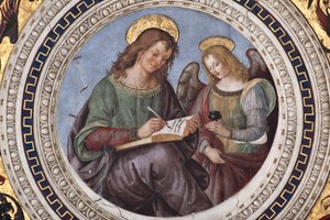 San Mateo (detalle) de Los Cuatro Evangelistas de Bernardino di Betto Pinturicchio