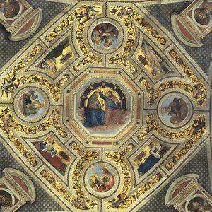 Bóveda del Presbiterio, Santa Maria del Popolo, Roma, c.1484-92 de Bernardino di Betto Pinturicchio