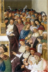 Vie du pape Pio (Pastel) II (Enea Silvio Piccolomini) de Bernardino di Betto Pinturicchio