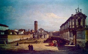 Una vista de Milán (pintura) de Bernardo Bellotto
