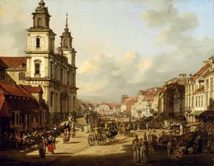 Iglesia de la Santa Cruz en Varsovia. de Bernardo Bellotto