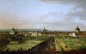 Alemán: Wien, vom Belvedere aus gesehen Vista de Viena desde el Belvedere de Bernardo Bellotto