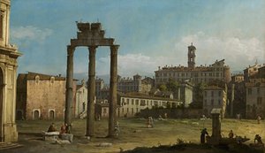 Ruinas del Foro, Roma de Bernardo Bellotto