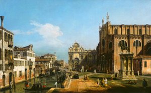 El Campo di SS. Giovanni e Paolo, Venecia de Bernardo Bellotto