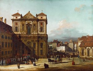 La Freyung en Viena, desde el noroeste, entre 1758 y 1761 de Bernardo Bellotto
