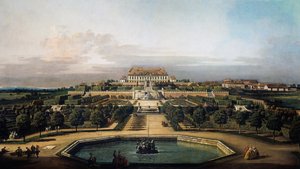 El castillo imperial Schlosshof, lado del jardín