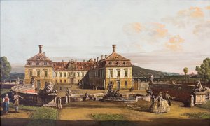 El palacio imperial de Sclosshof de Bernardo Bellotto
