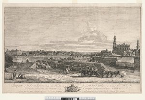 Vista de Dresde, 1748 de Bernardo Bellotto