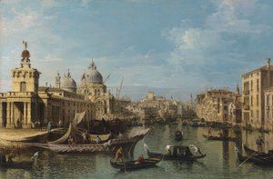 Venecia: La entrada al Gran Canal, c.1720-80 (óleo y lienzo)