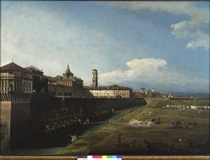 Vista de Turín desde el lado de los Jardines Reales, 1745 de Bernardo Bellotto