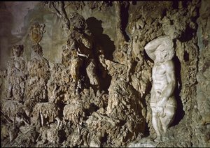 Vista interna de la cueva de Boboli. (detalle) 1583-1588 de Bernardo Buontalenti