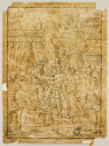 Ilustración de una Escena de la Liberación de Jerusalén (Gerusalemme Liberata)