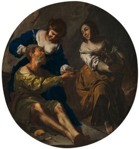 Lot y sus hijas de Bernardo Cavallino